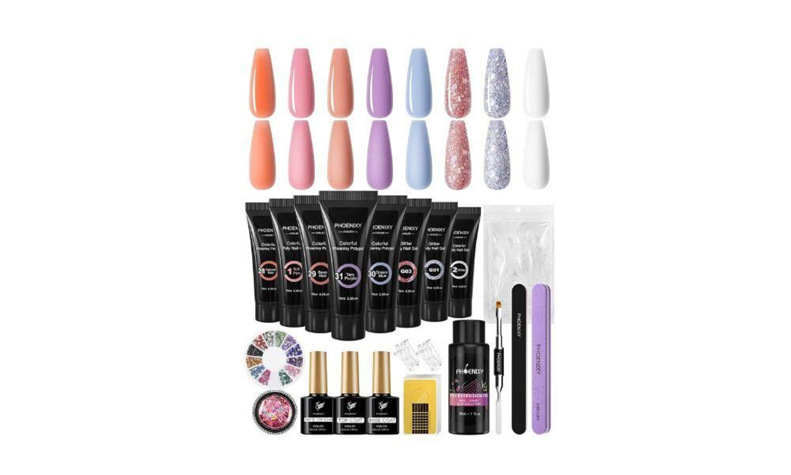 Kit gel de extensión de uñas Phoenixy