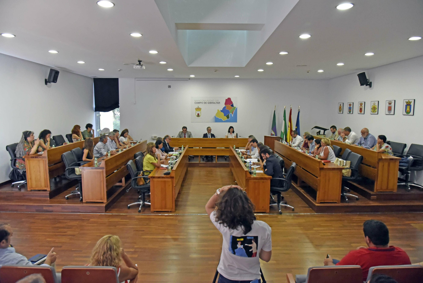 Los integrantes del anterior Pleno de la Mancomunidad Los integrantes del anterior Pleno de la Mancomunidad