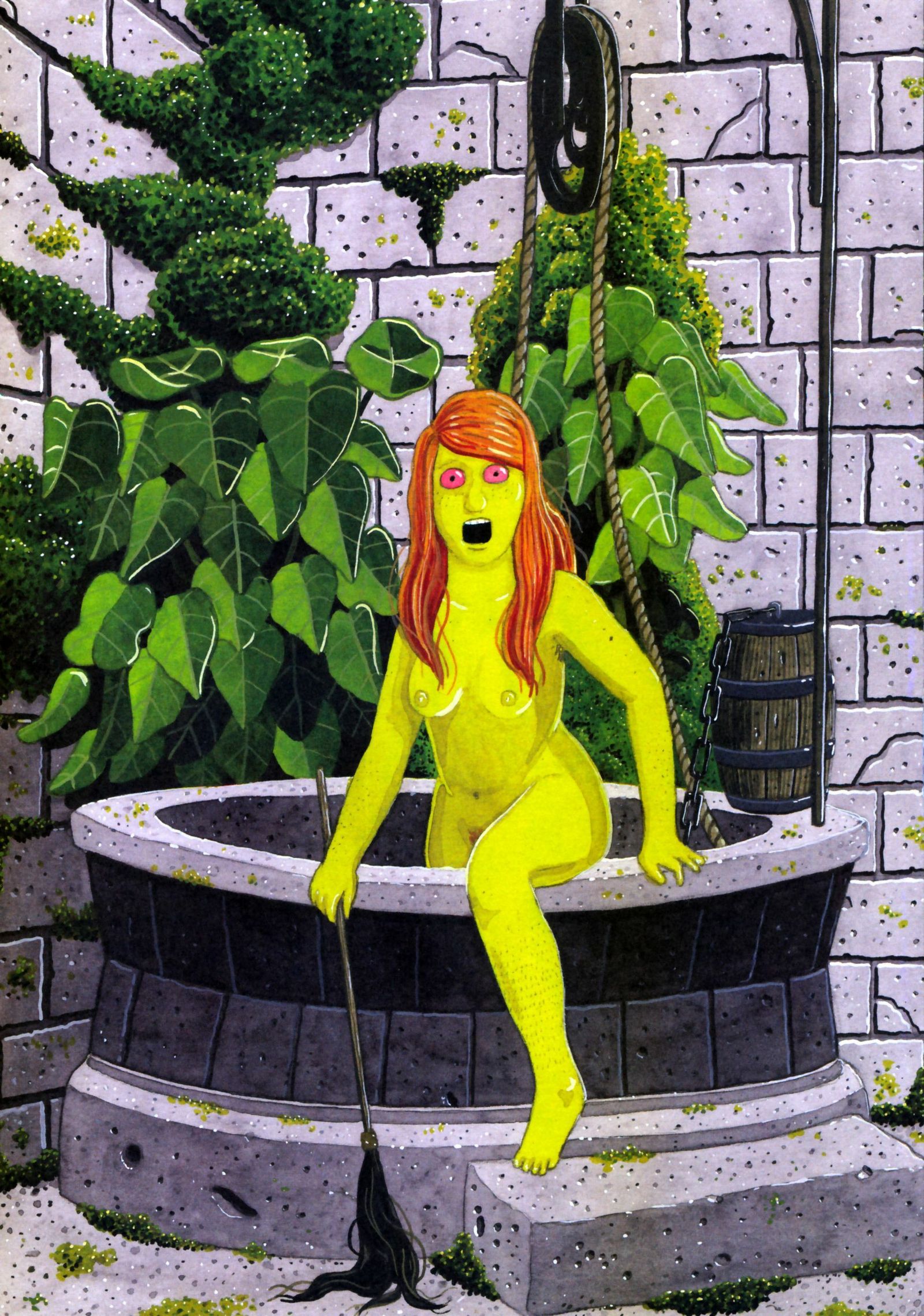 La bruja Megg en una de las primeras páginas de 'El mal camino'.