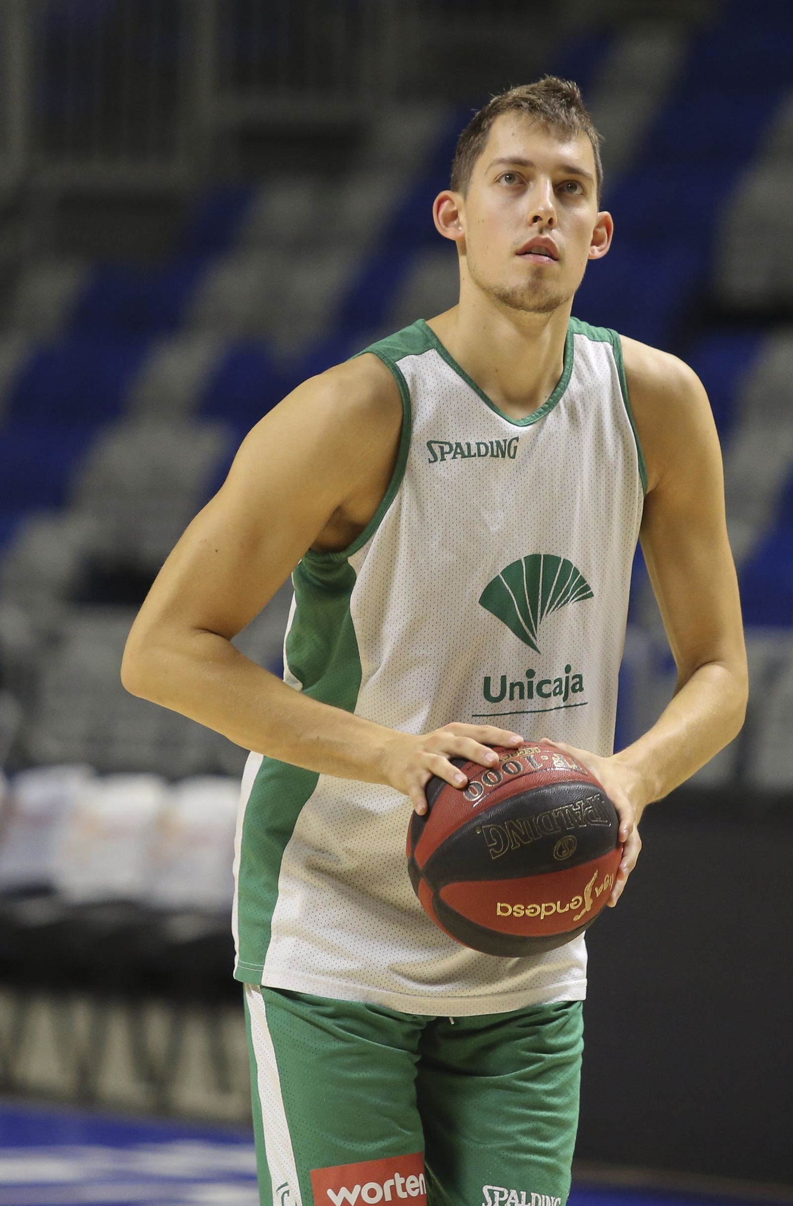Kyle Wiltjer, en un entrenamiento.