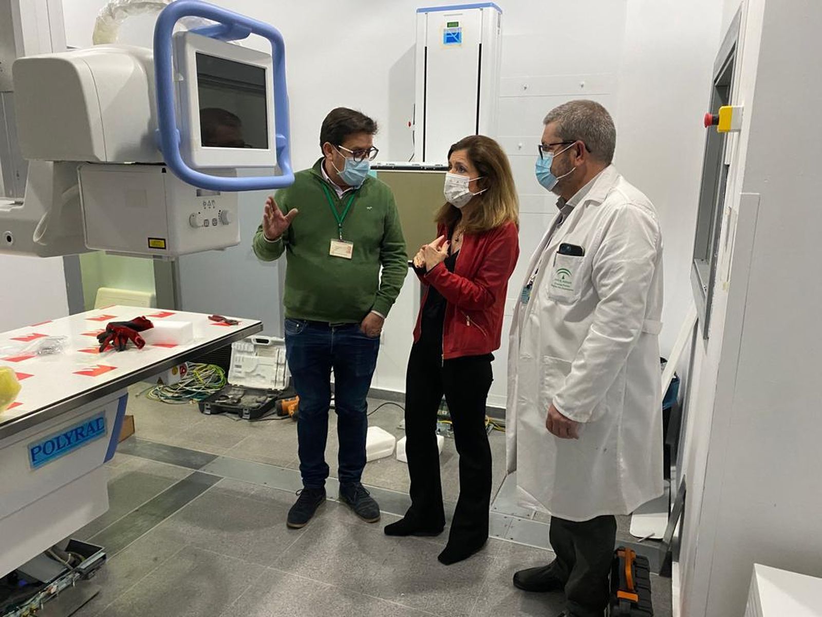 Visita a la nueva sala de Radiología del Hospital de Montilla.