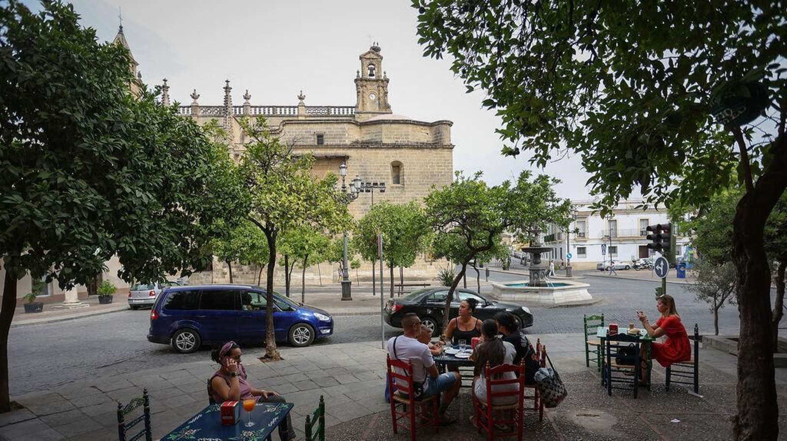 Barrio de Santiago, en Jerez. Barrio de Santiago, en Jerez.