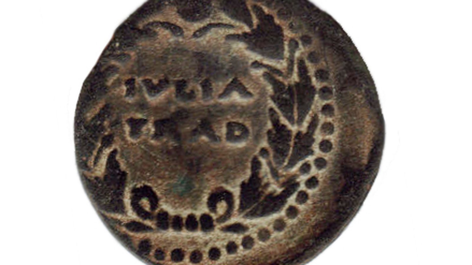 As de Iulia Traducta mostrando la corona cívica motivo muy popular durante el siglo I.