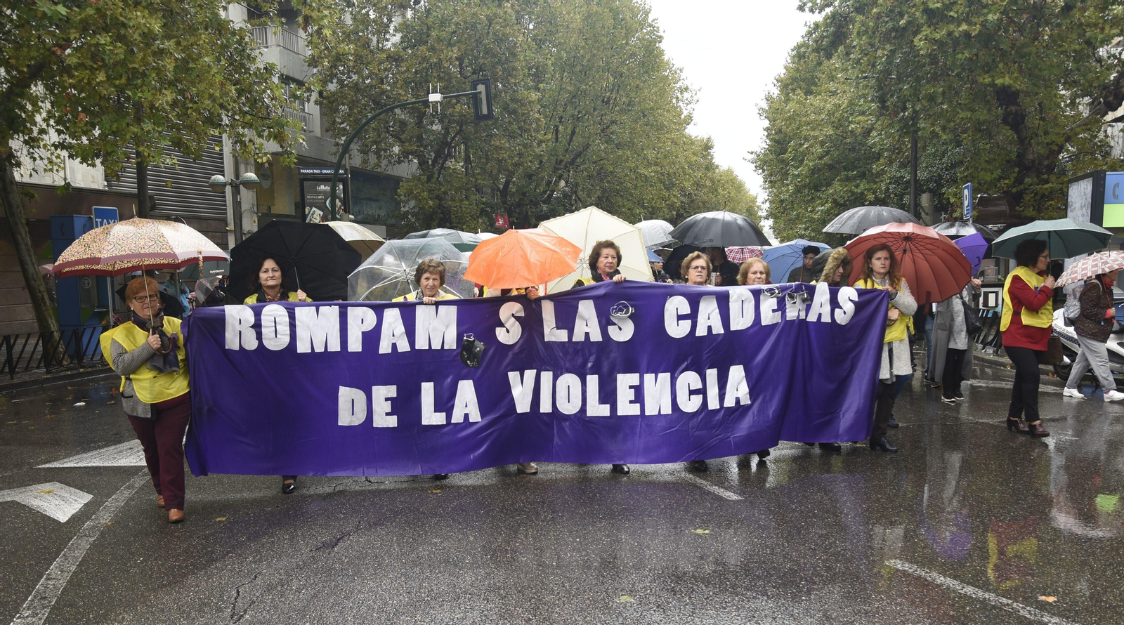 Las imágenes de la manifestación contra la violencia de género