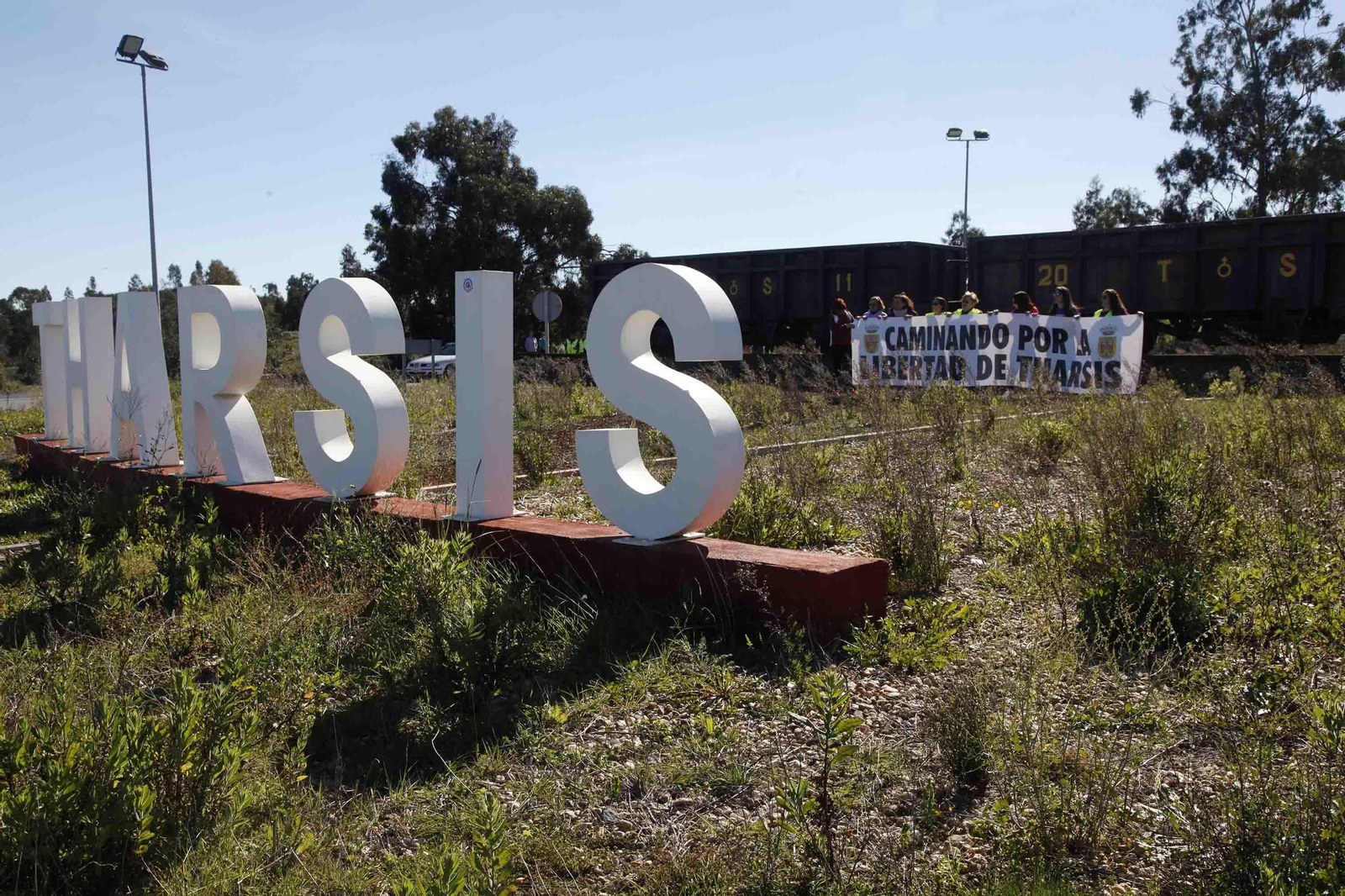 Marcha por la segregación de Tharsis hasta la sede del TSJA en Sevilla