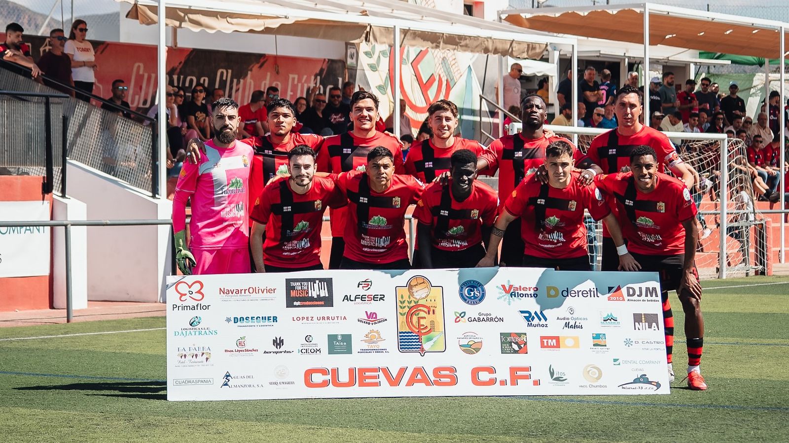 Once inicial del Cuevas en su partido del pasado fin de semana contra el Atarfe Industrial.