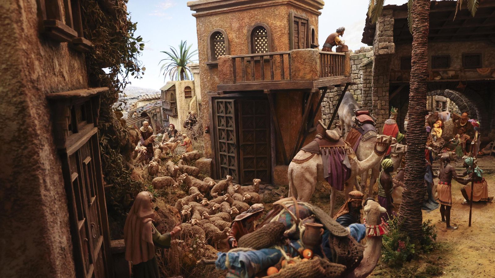 Una escena del belén.