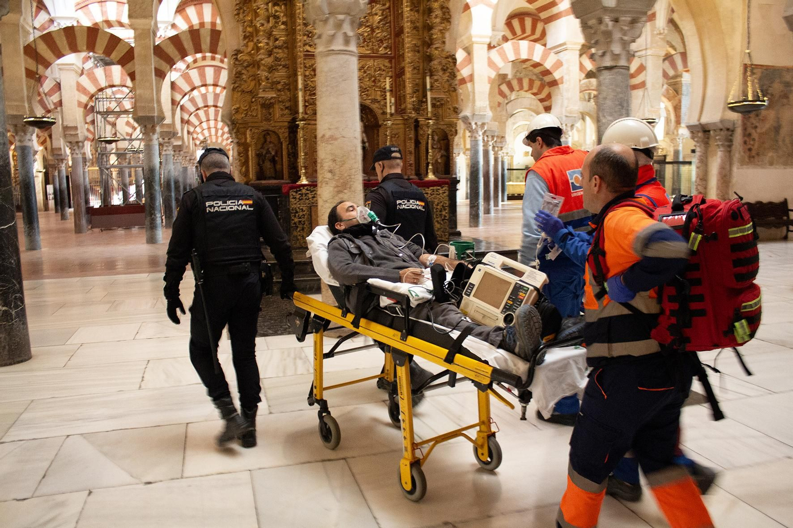 Simulacro de incendio en la Mezquita-Catedral