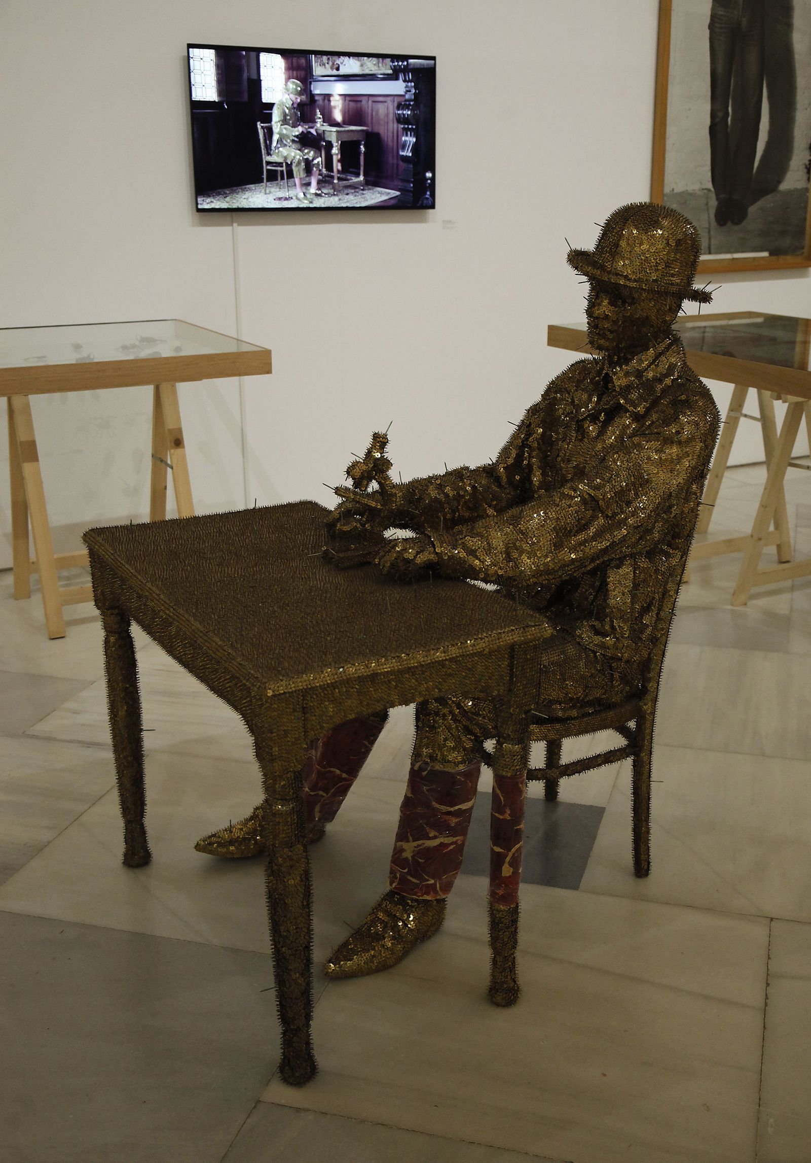 Pieza de la muestra de Jan Fabre.