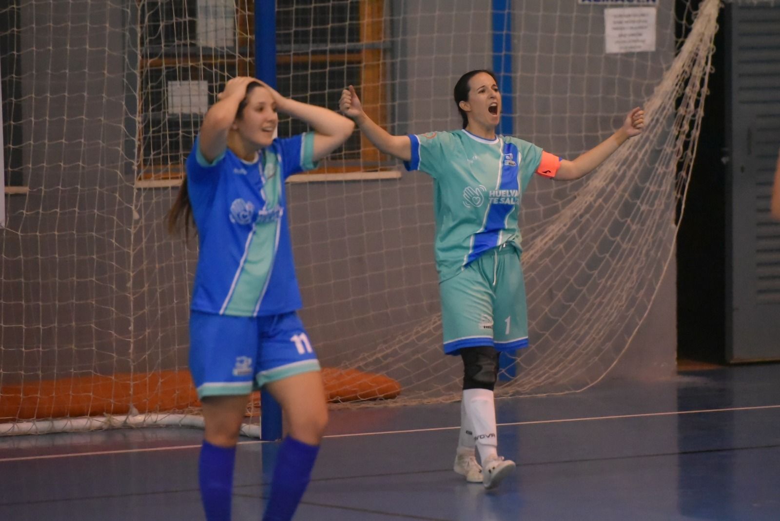 Cristina, portera del Al-Andalus, fue la gran protagonista del partido con sus intervenciones.
