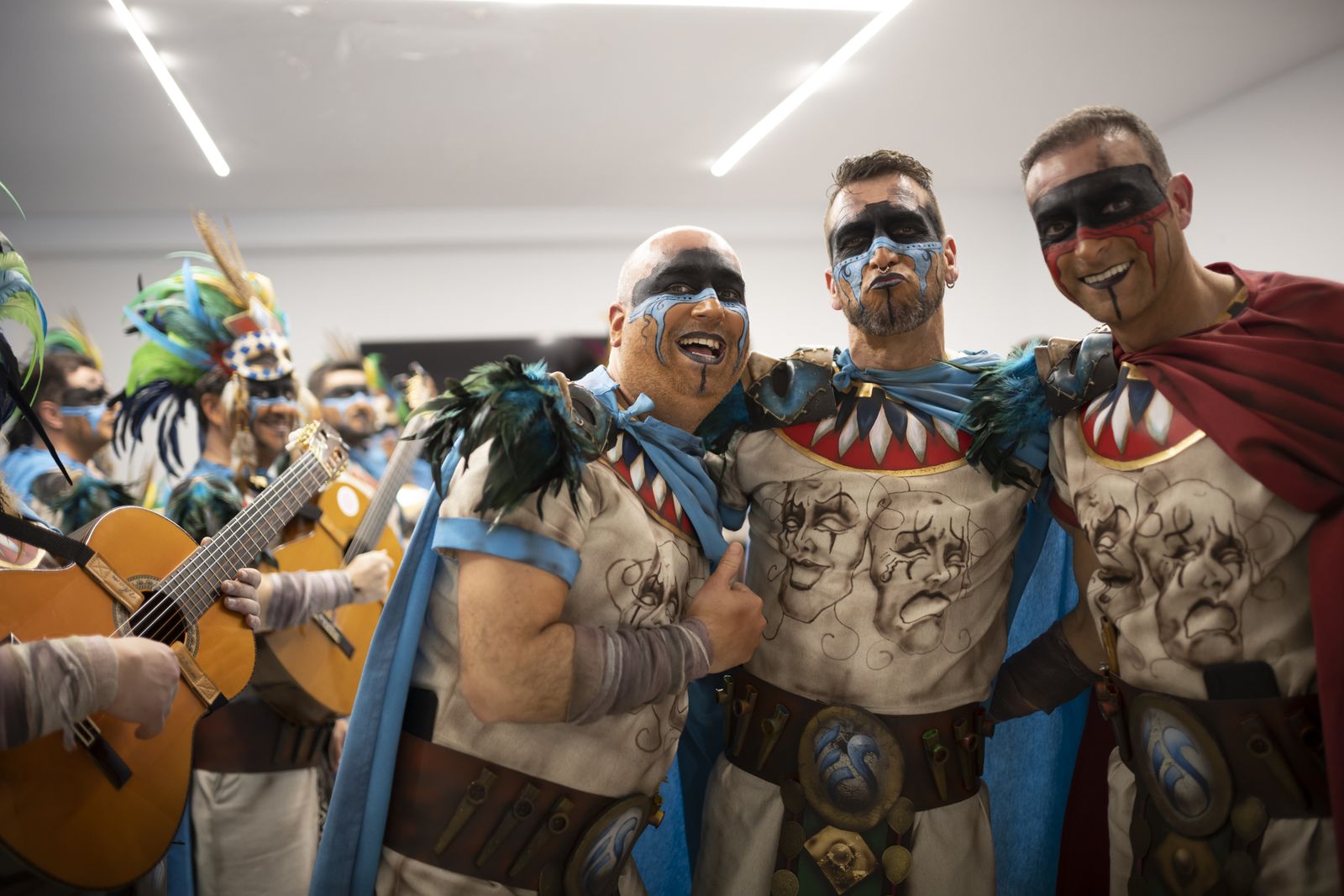 Imágenes de la actuación de la comparsa de Bollullos "El sacrificio" en el Carnaval Colombino