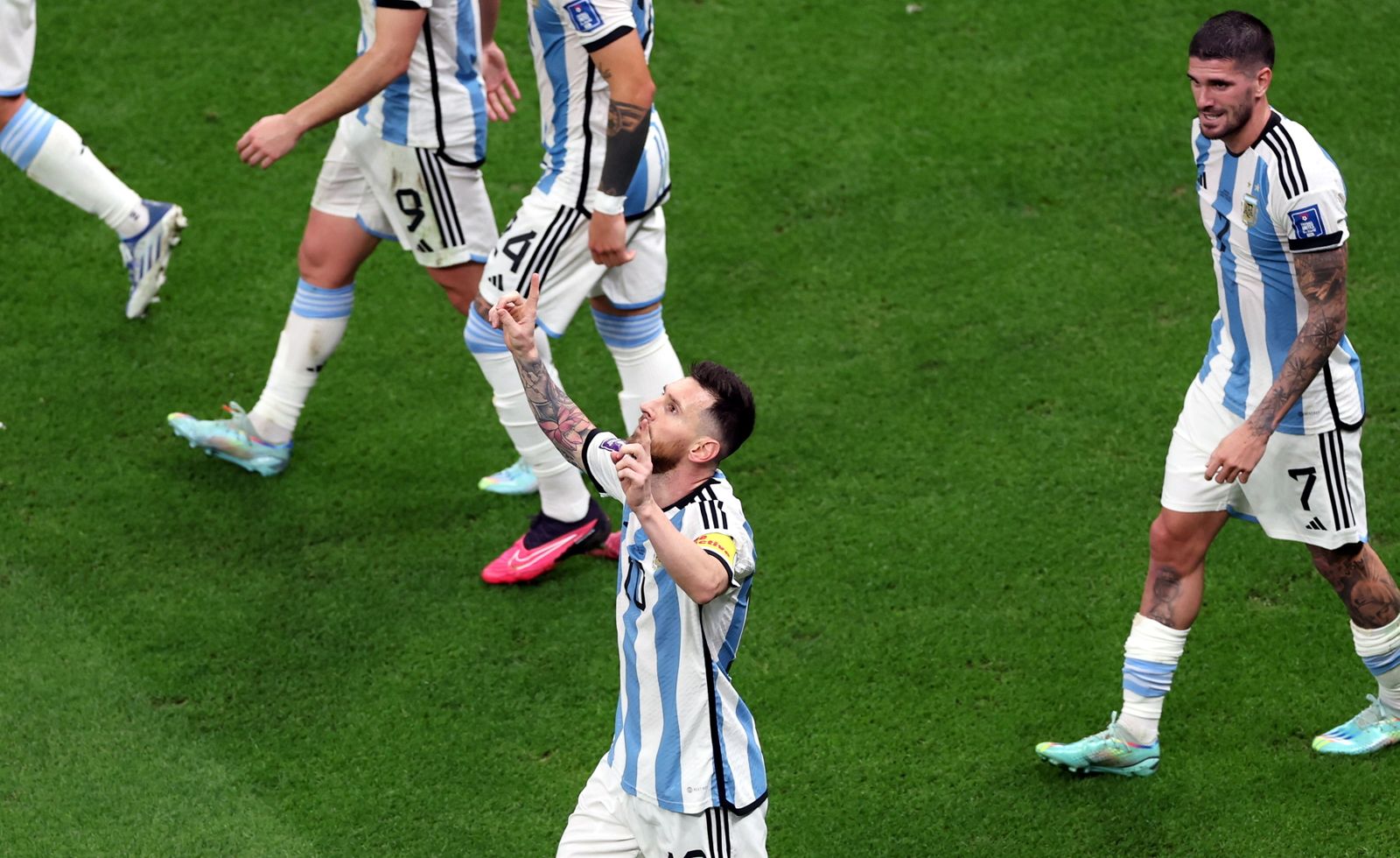 Las fotos de Messi contra Croacia