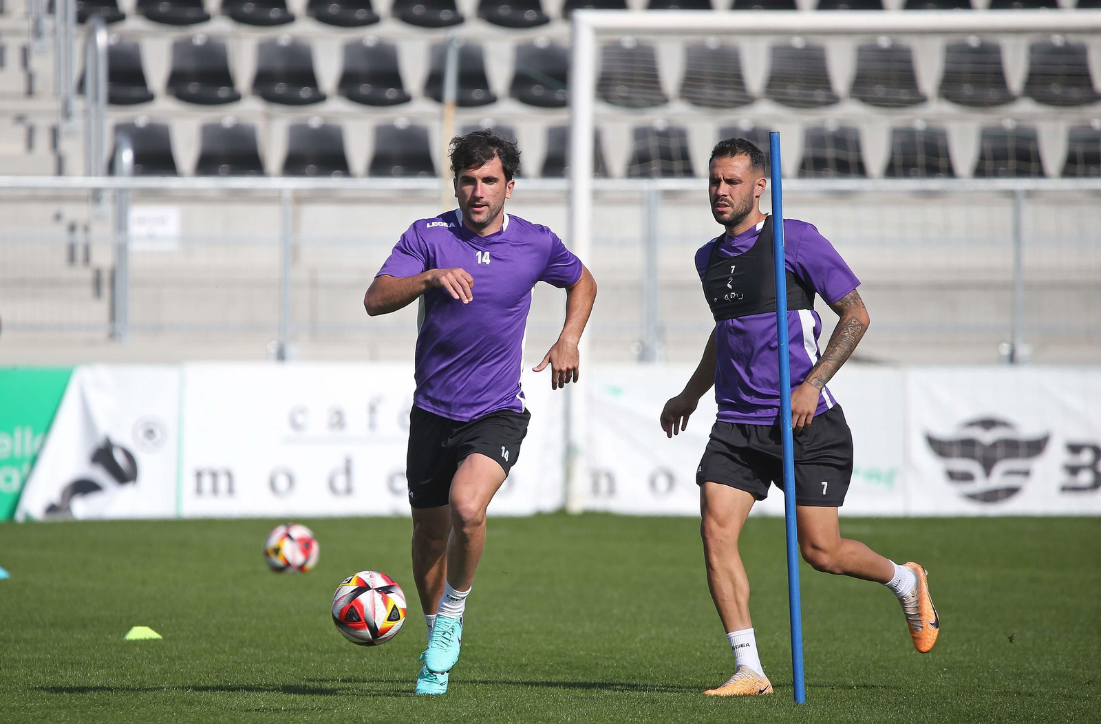 Fotos del entrenamiento de la Balona
