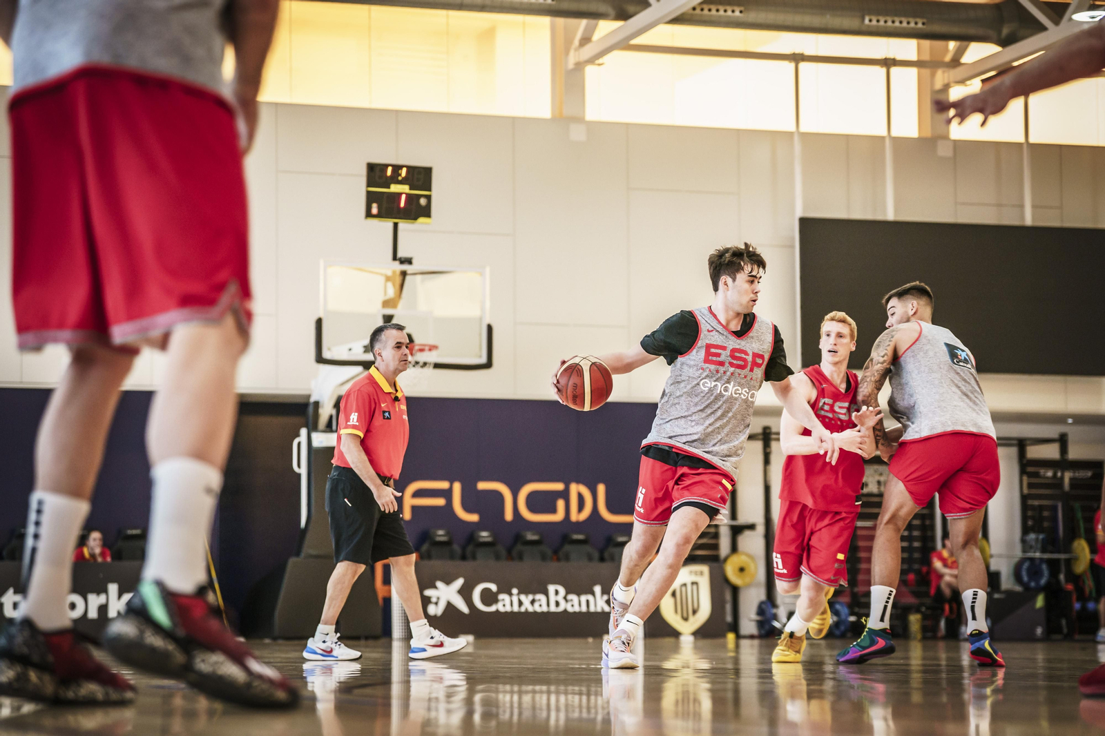 Sesión de la selección española en The Embassy