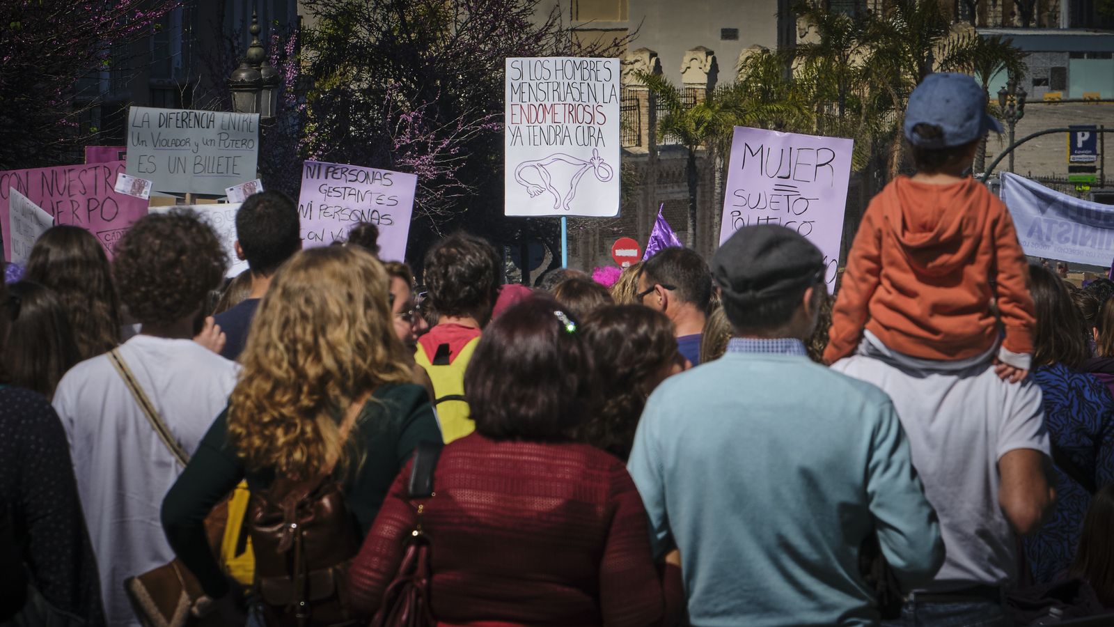 Manifestación por el Día Internacional de la Mujer.
