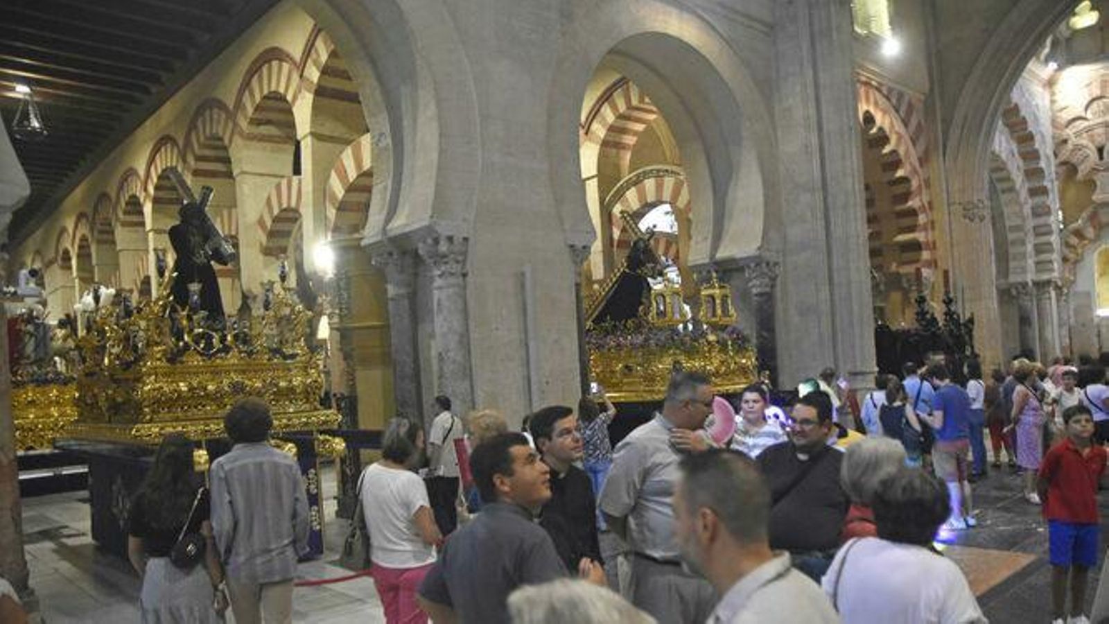 Imagen de la exposición celebrada en la Mezquita de Córdoba