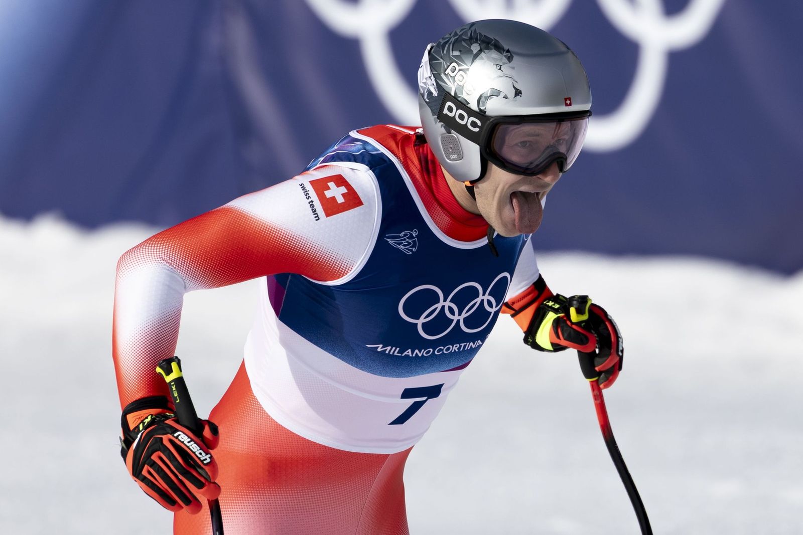 Las espectaculares fotos del descenso masculino en los Juegos Olímpicos de invierno