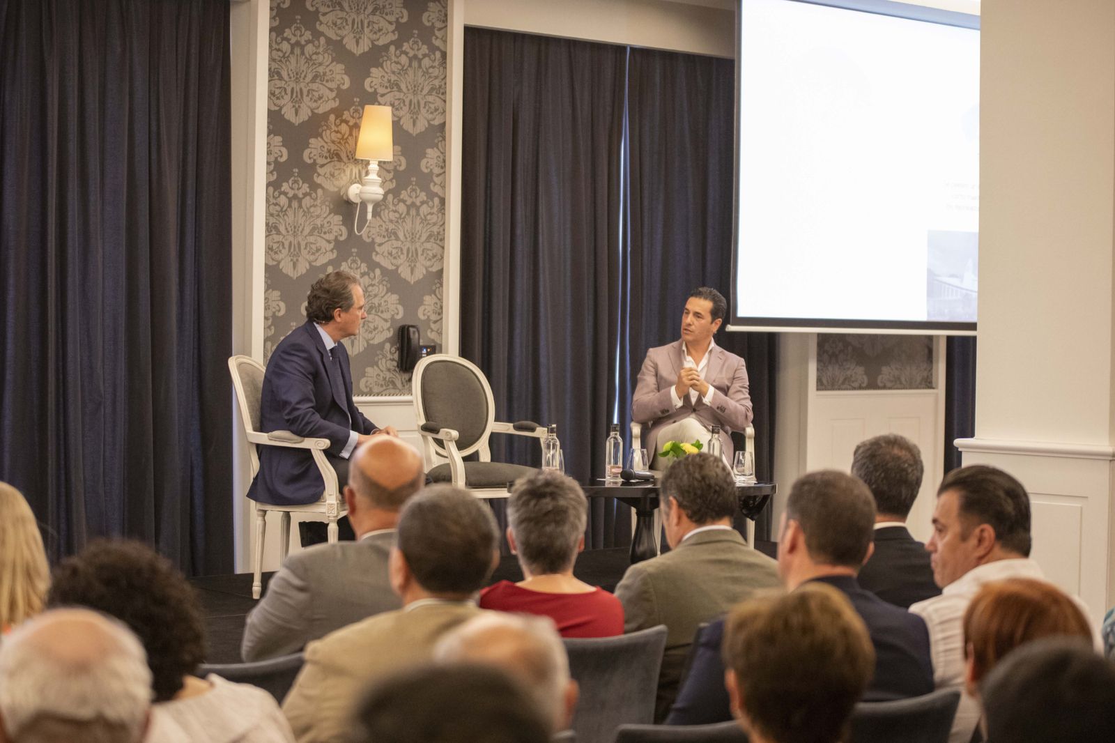 José Enrique Moreno y Pedro Pérez Chicote en la presentación de los festejos.