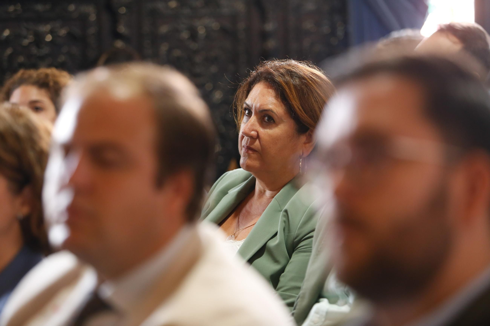 Fotos de la mesa redonda sobre economía azul y sostenibilidad, de las Cátedras Telefónica y la UCA