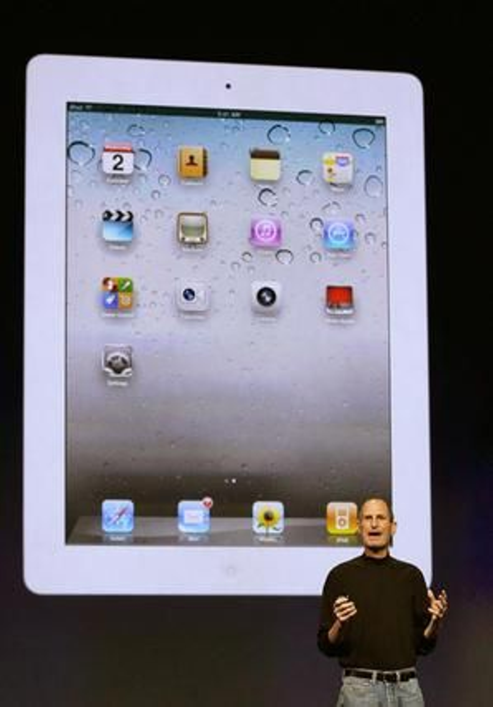 Steve Jobs presenta el iPad 2, la nueva versión del 'tablet' de Apple.

Foto: AFP Photo