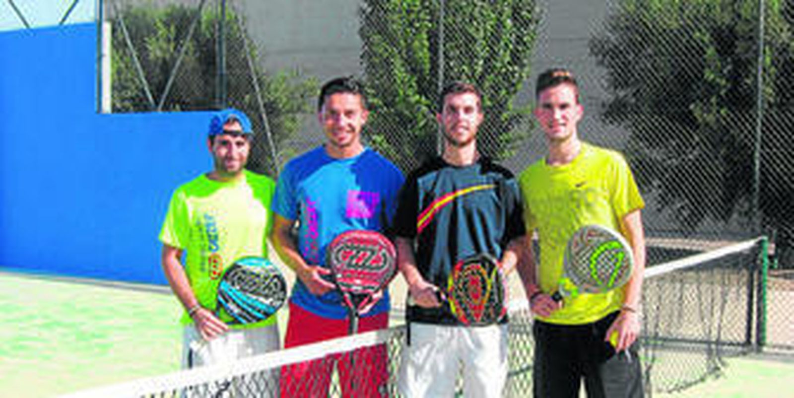 Dos de las parejas que han disputado el I Torneo del XXI Trofeo Rector de Pádel.