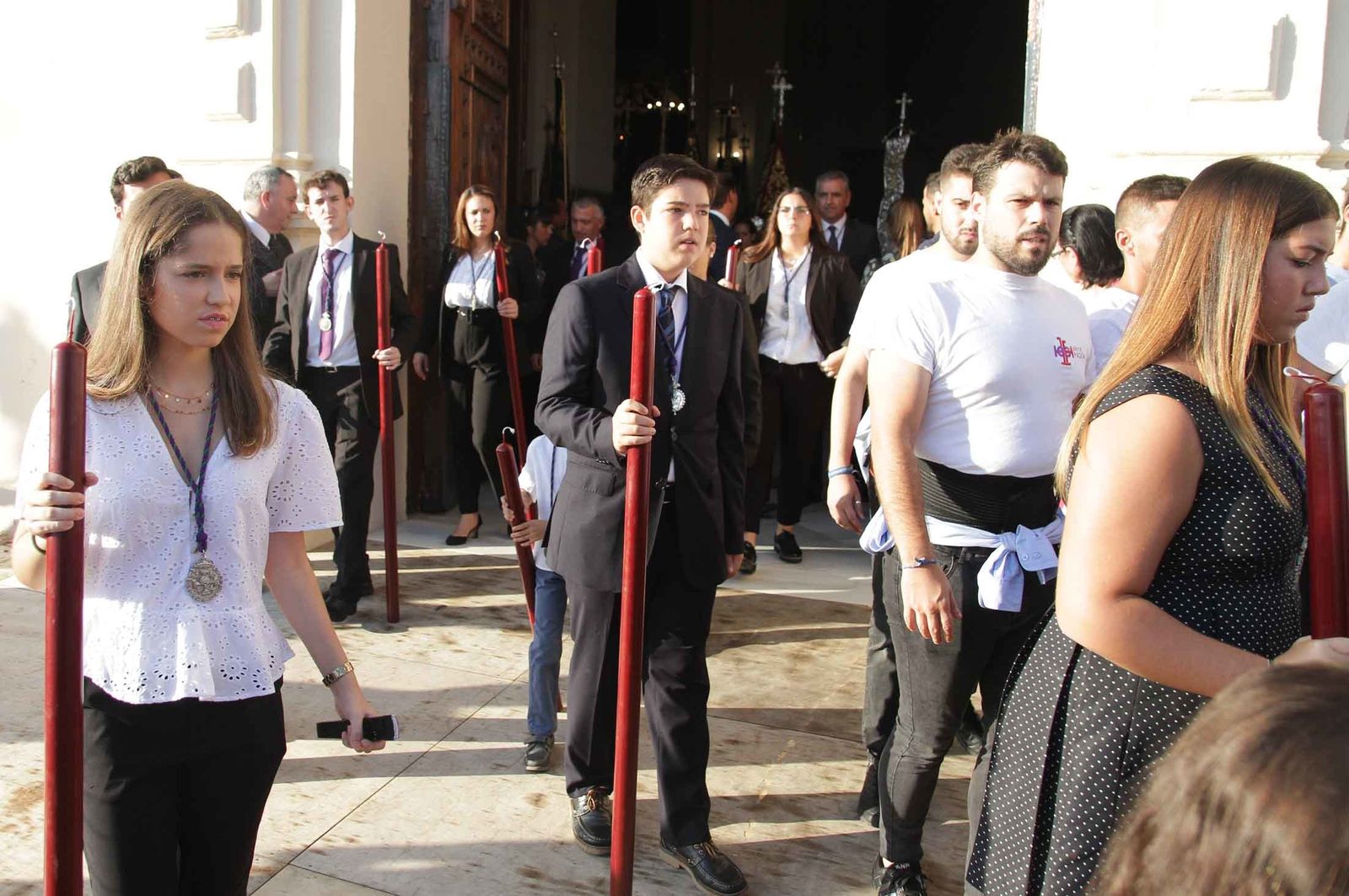Imágenes del Señor de Pasión en la procesión del centenario de la hermandad