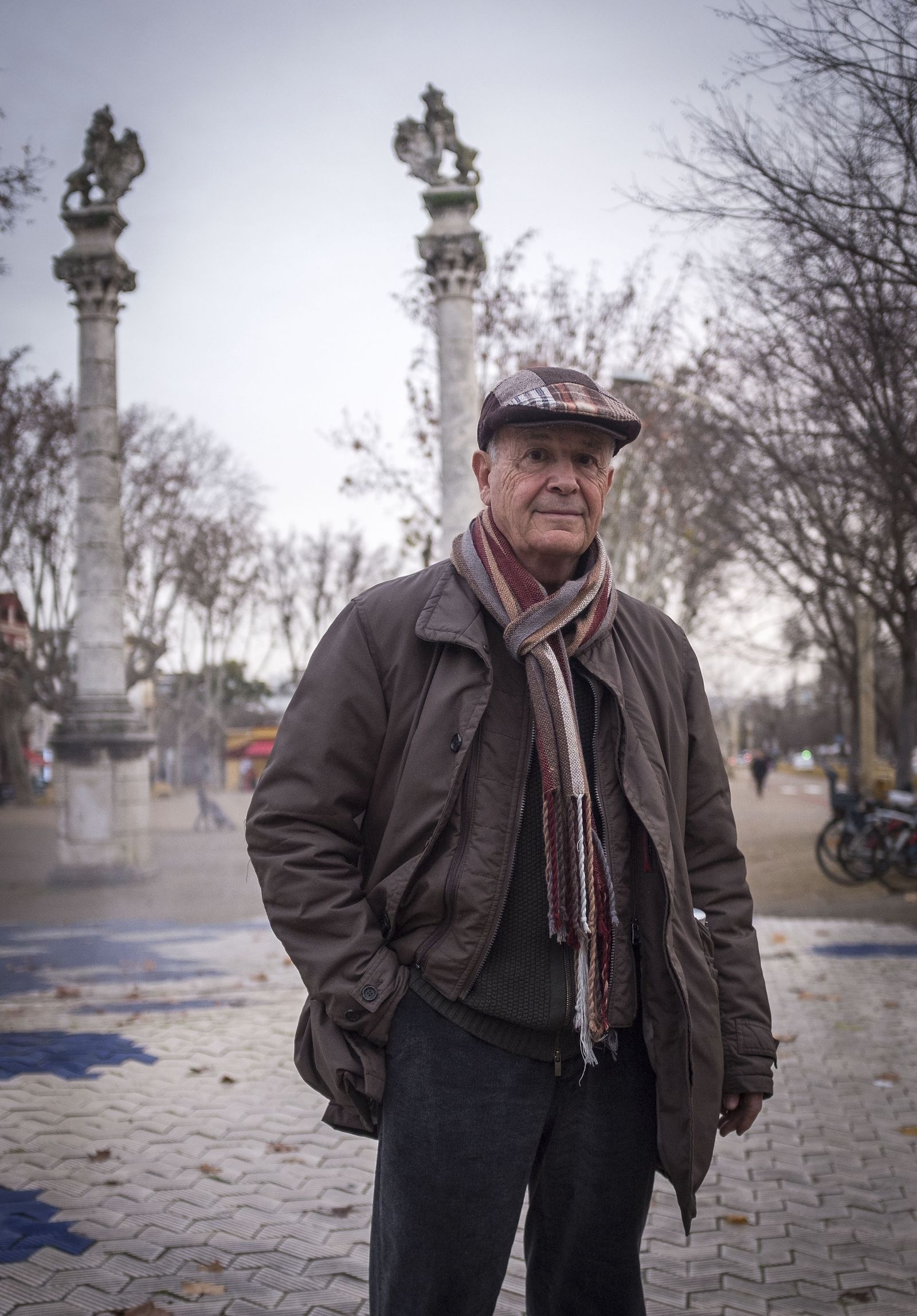 Javier Queraltó, en la Alameda, zona en la que intervino cuando dirigió el área de rehabilitación de San Luis.