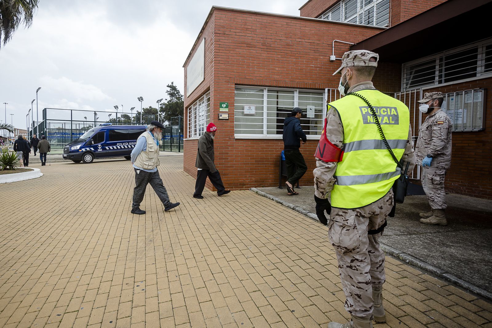 En las instalaciones de ELcano se han realizado controles sanitarios a las personas sin hogar