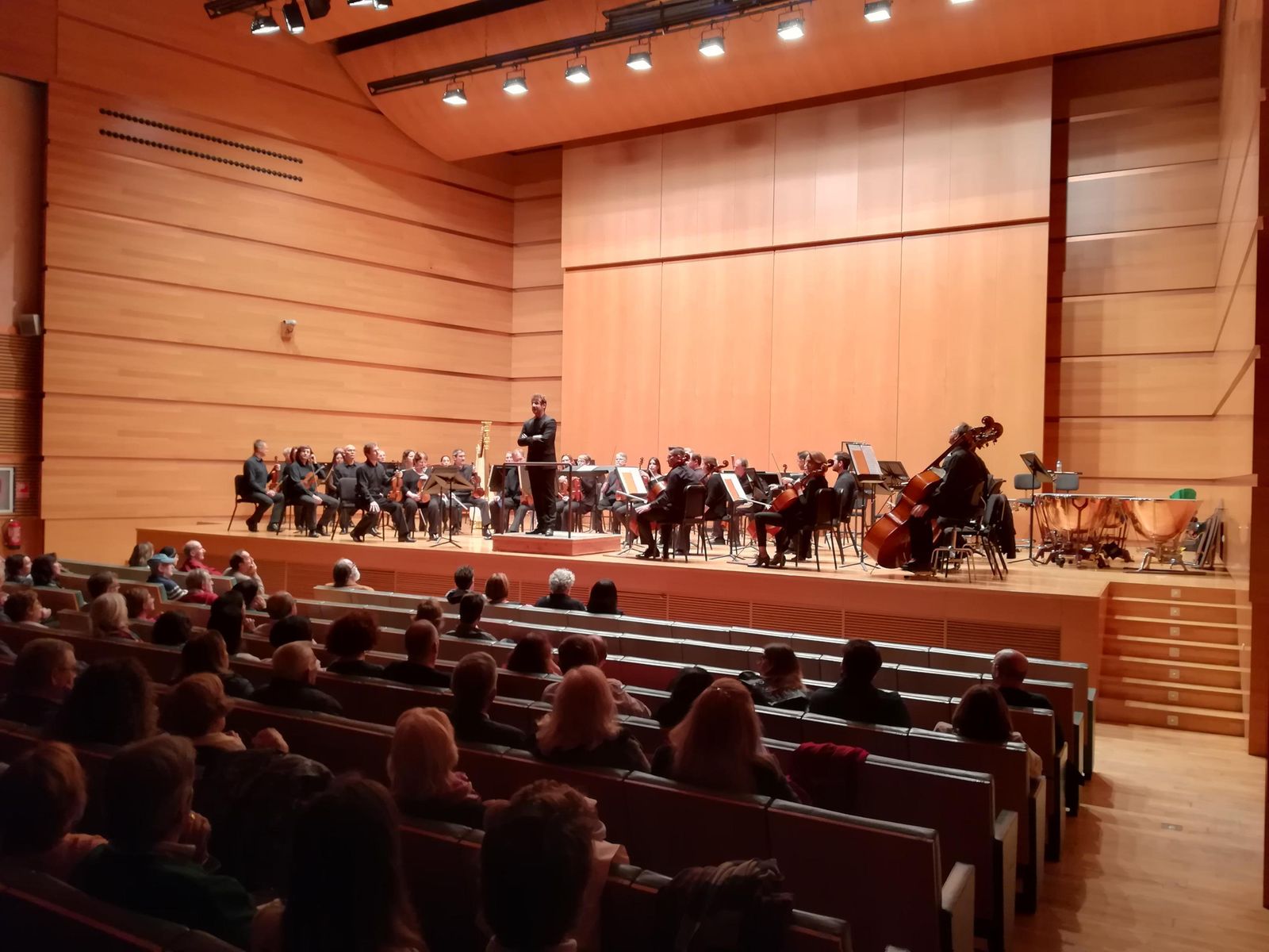 Un momento del concierto de la ROSS en el Palacio de Congresos de Cádiz.