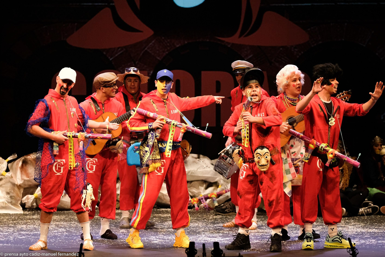 Chirigota La casa del papel colorao