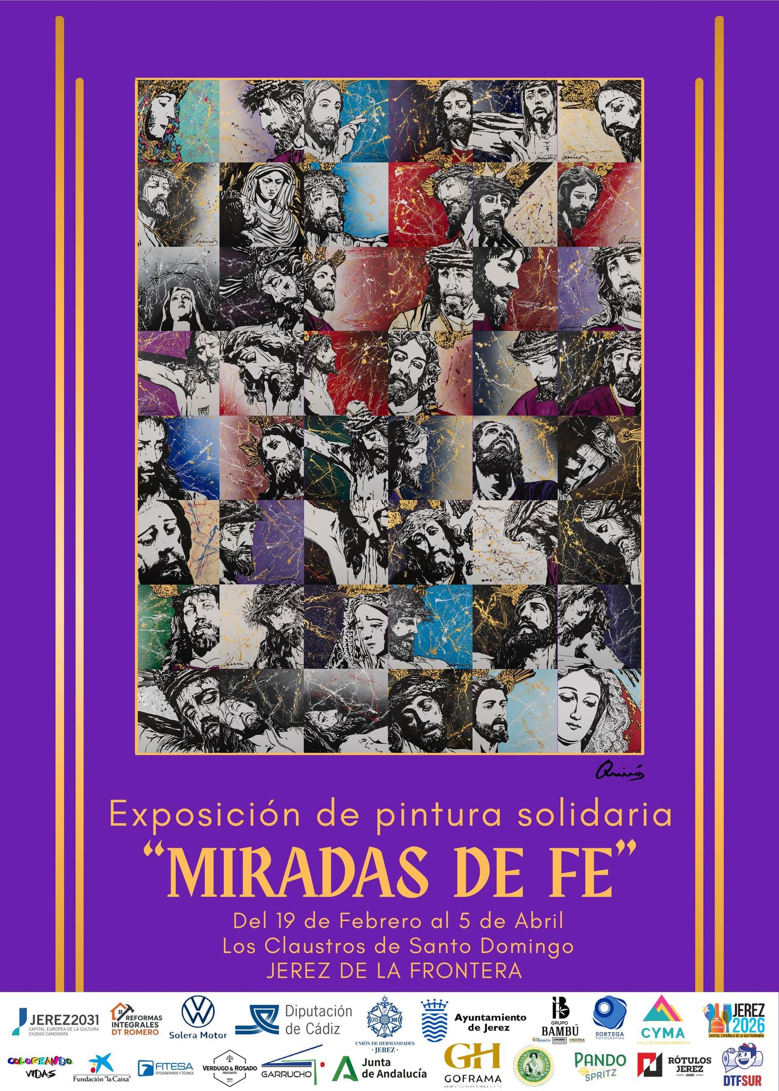 Exposición de Pintura Solidaria 'Miradas de Fe', de Fernando Quirós.