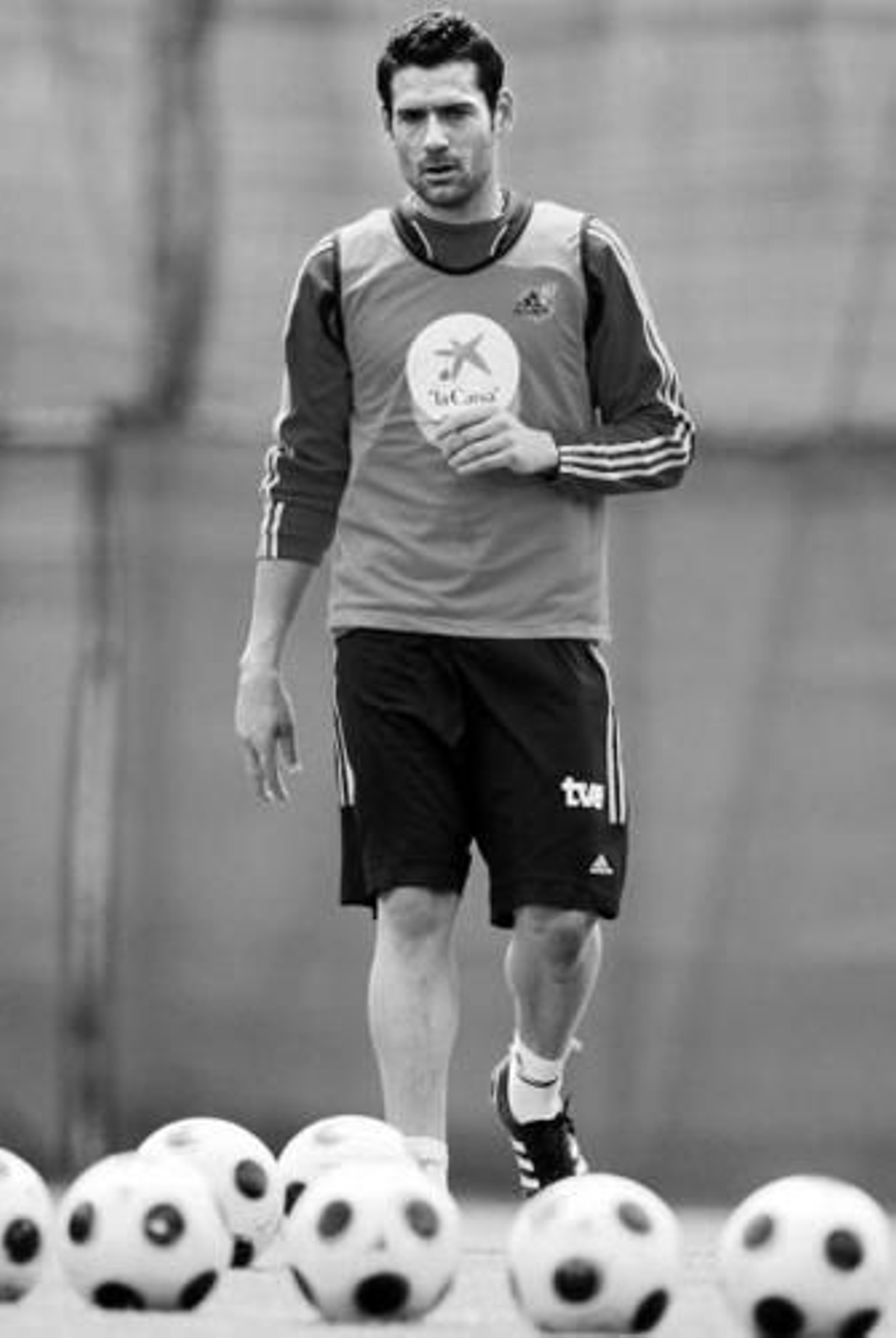 Palop, durante un entrenamiento de la selección en Austria.