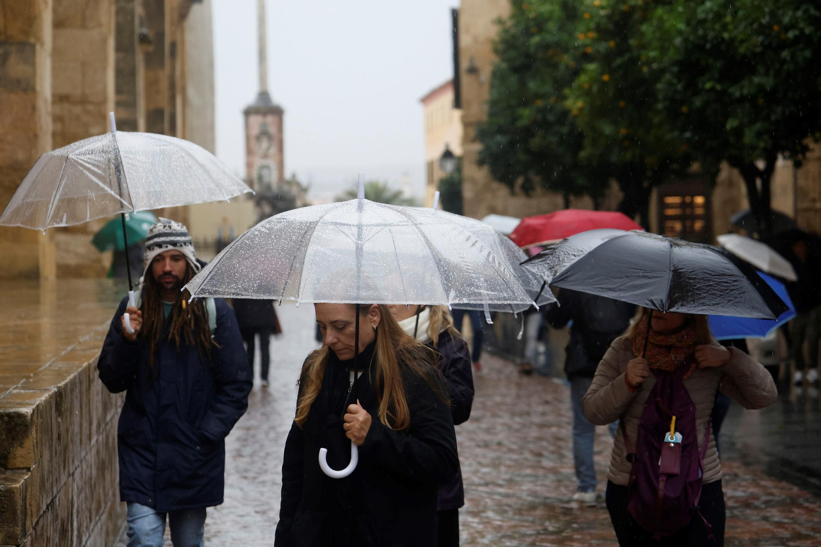 Los últimos coletazos de la borrasca Claudia a su paso por Córdoba