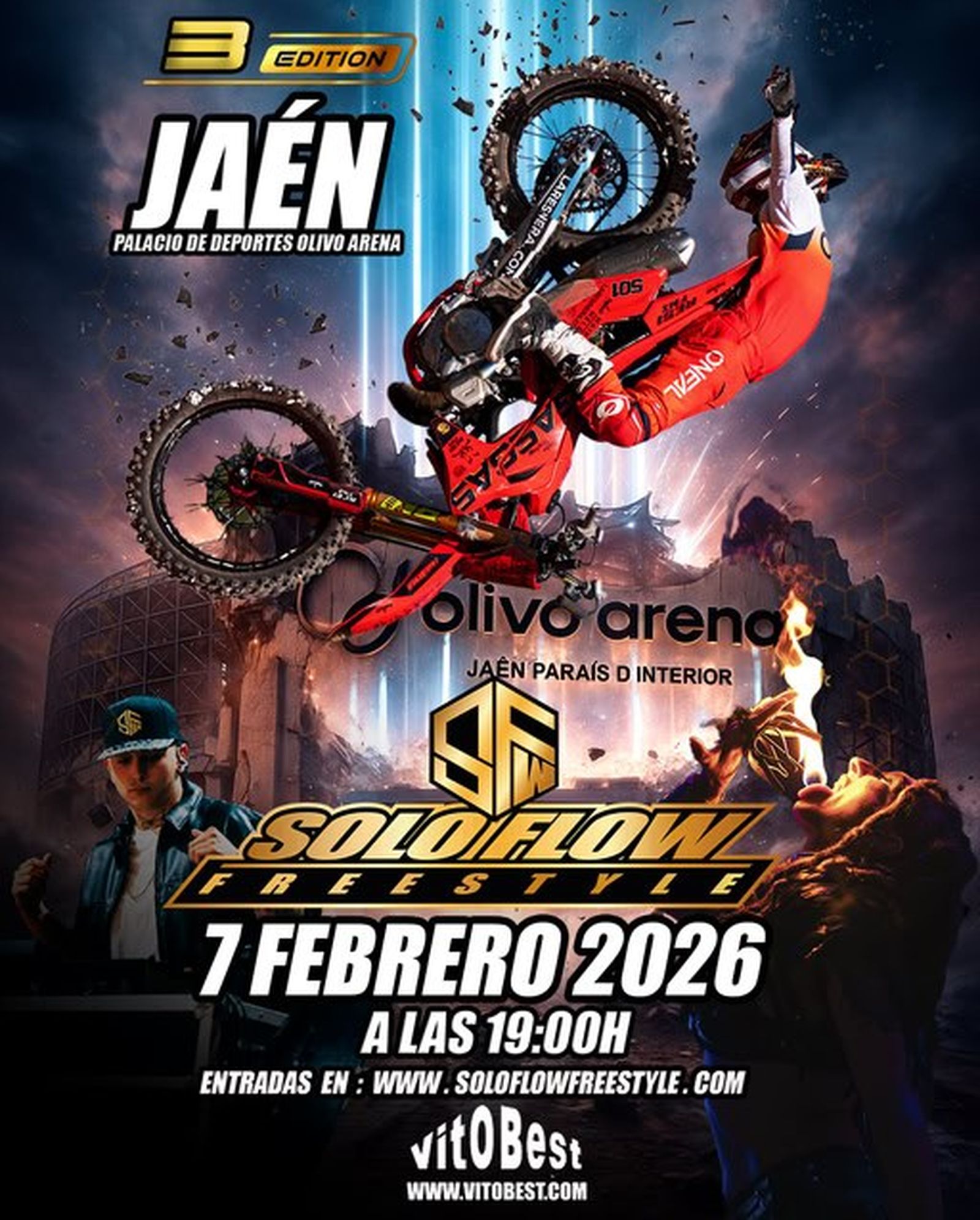 La tercera edición de este espectáculo de acrobacias sobre dos ruedas regresa a Jaén en febrero.