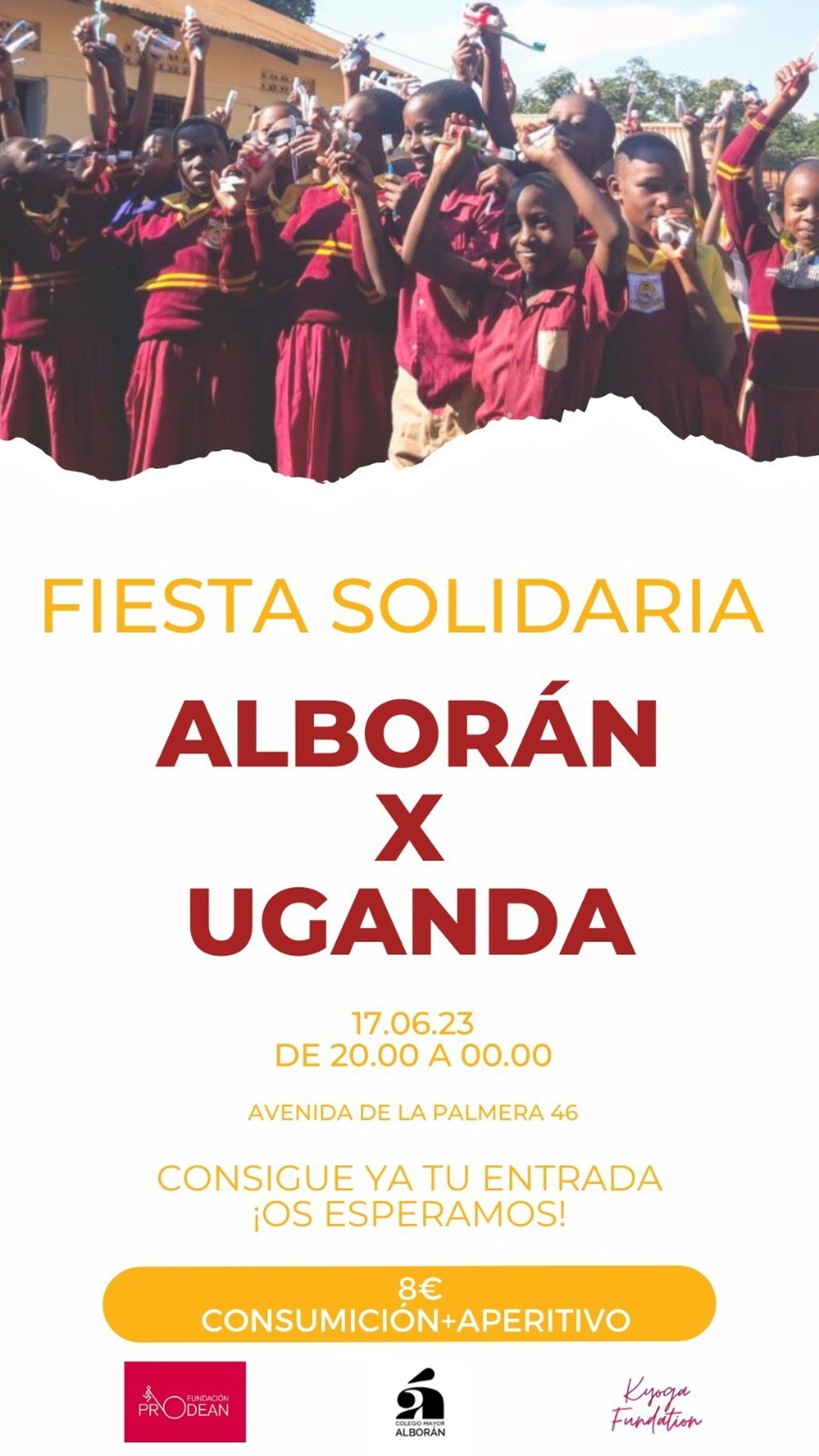 Fiesta en el Colegio Alborán para ayudar a 2.500 niños y adultos en Uganda