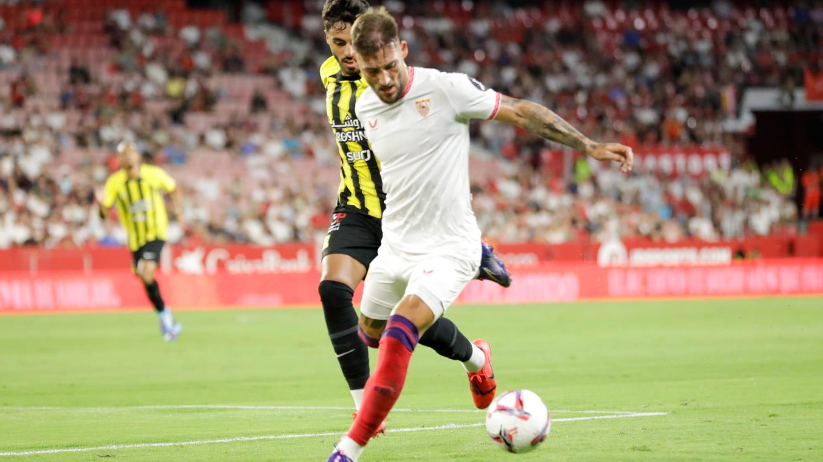Saúl Ñíguez, durante el encuentro en el Sánchez-Pizjuán.