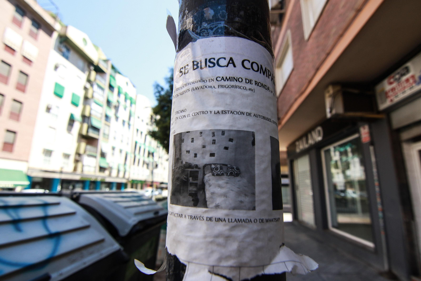 Anuncio por el que se busca un compañero de piso.