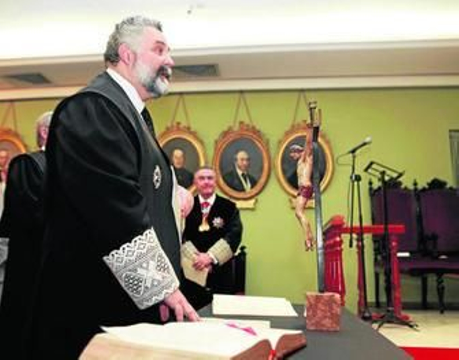 Jesús García Calderón, durante el solemne acto celebrado el martes.