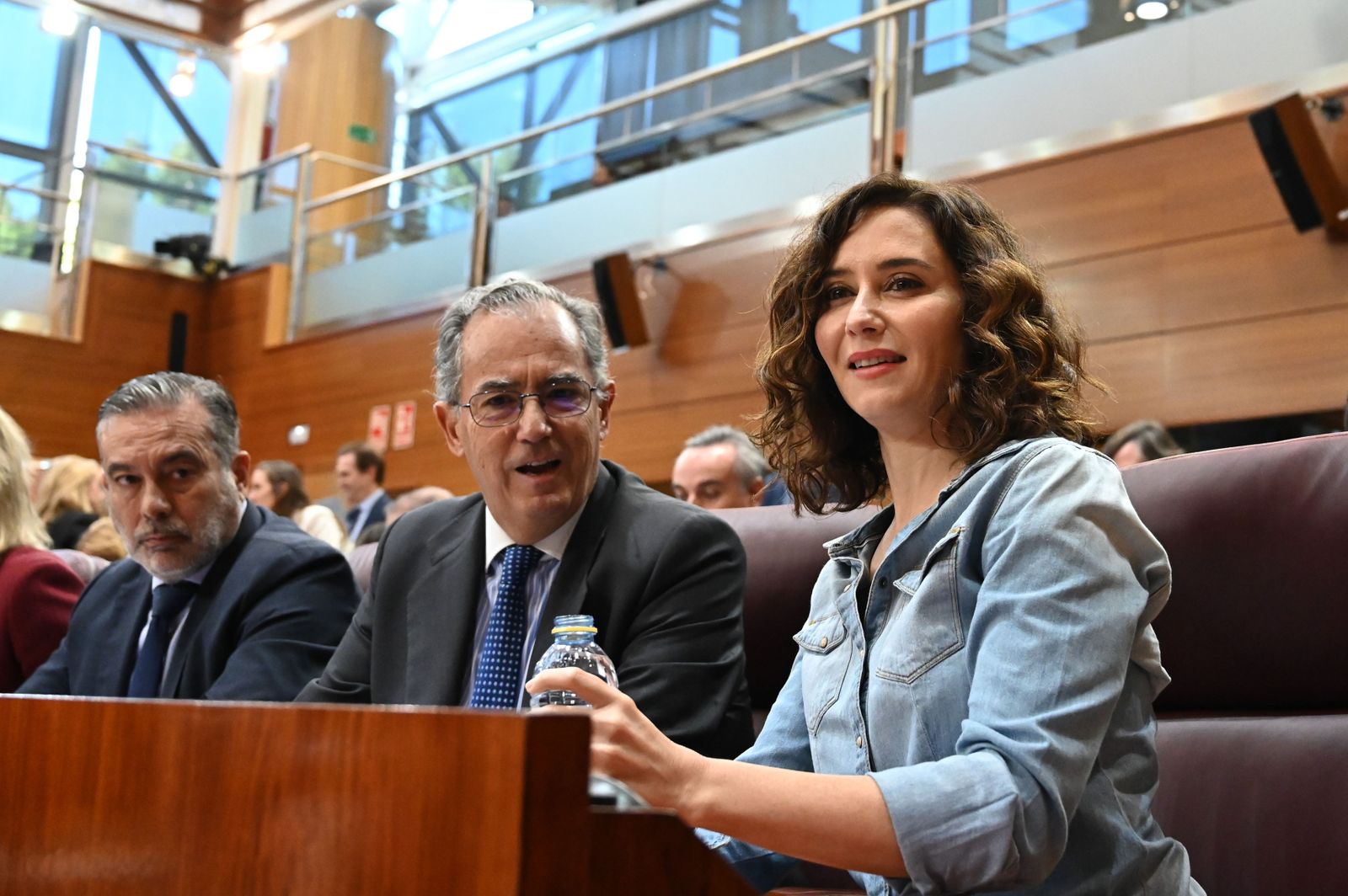 Isabel Díaz Ayuso, este jueves en la Asamblea de madrid