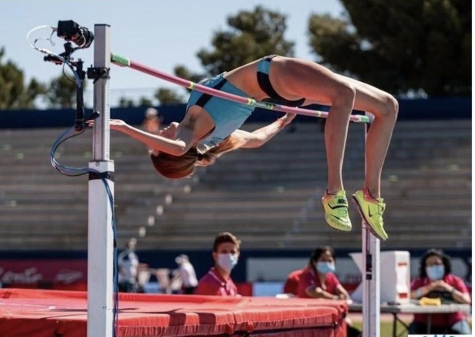 Una Stancev, campeona de España sub 23 de salto de altura.