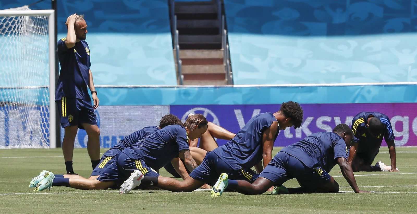 ¡Suecia entrena a las 14:30 en La Cartuja con 33 grados!