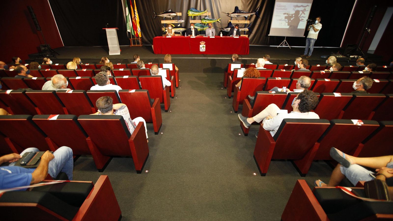 Un momento del acto inaugural de la jornada celebrada en Isla Cristina
