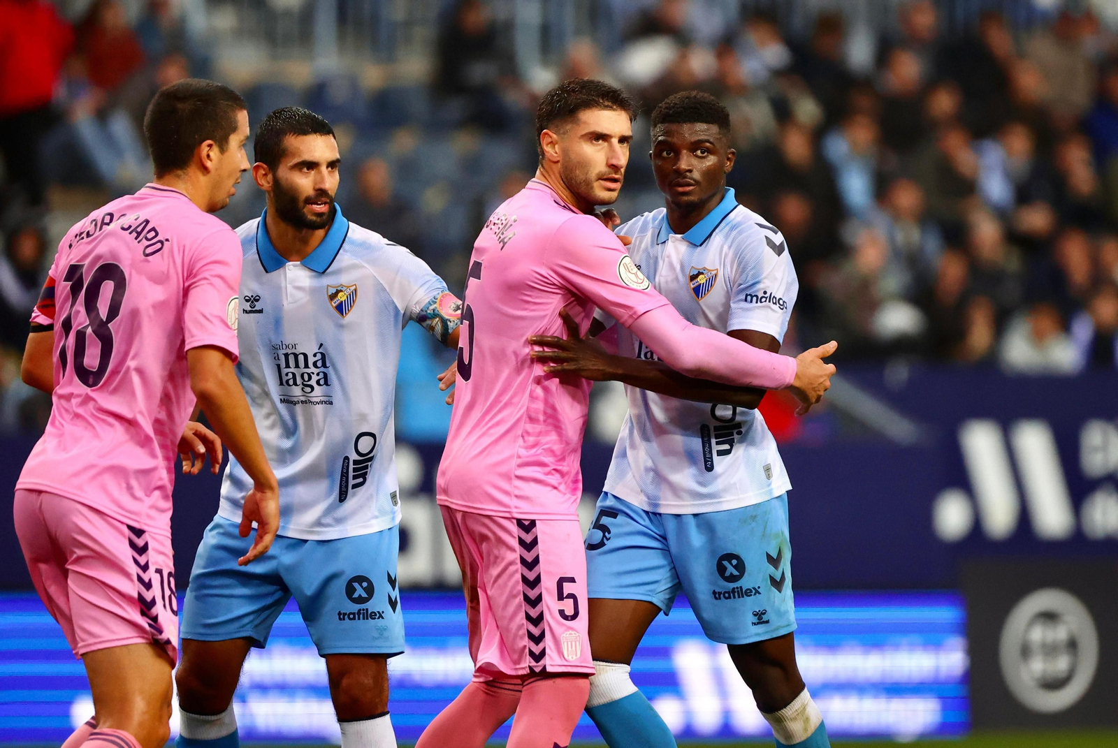 El Málaga CF - Eldense, en fotos