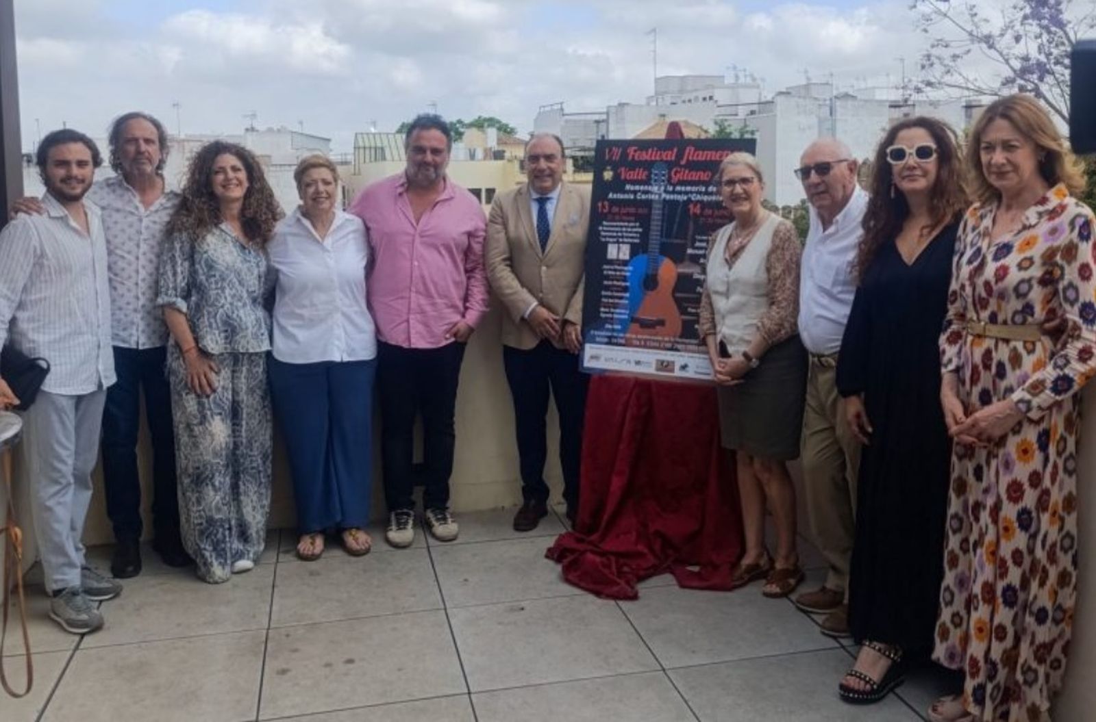 Rueda de prensa de presentación del cartel esta mañana en Los Gitanos