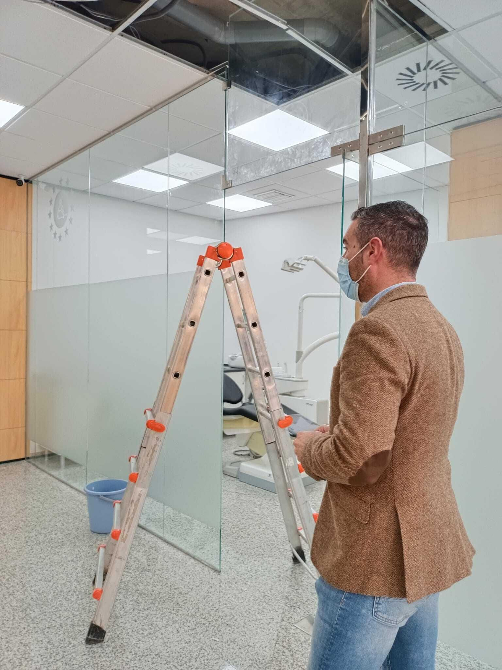 El concejal de Urbanismo, Pablo García, en una obra.