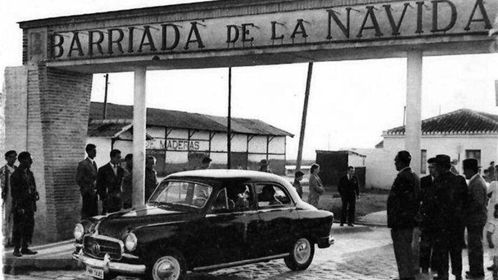 Portada de la Barriada de la Navidad durante los años 70