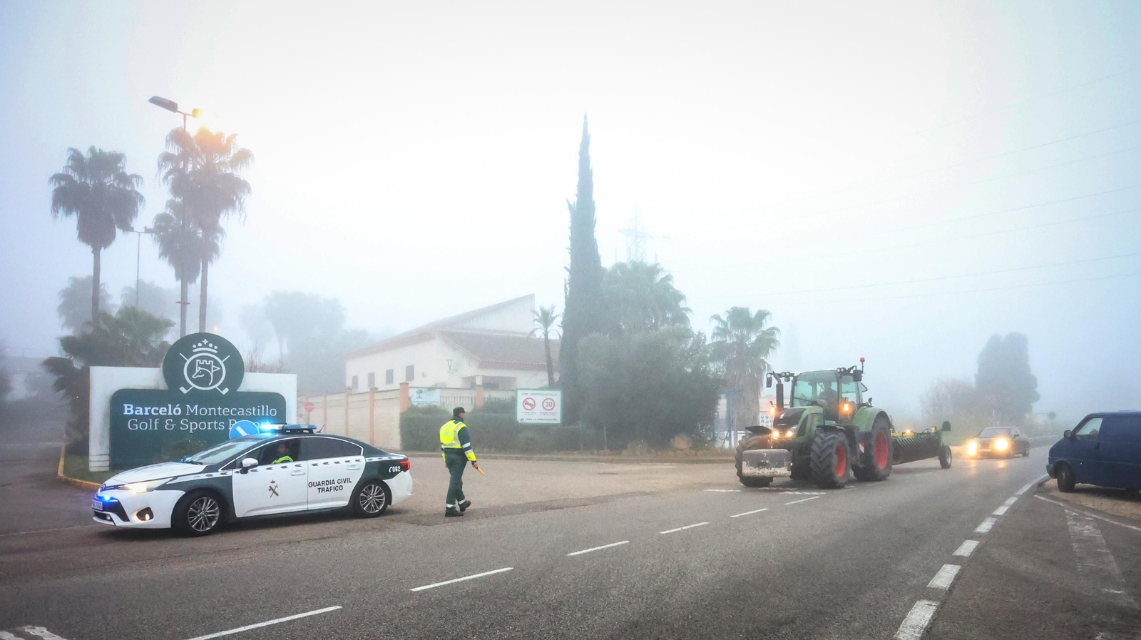 Agricultores de Jerez marchan hacia Algeciras