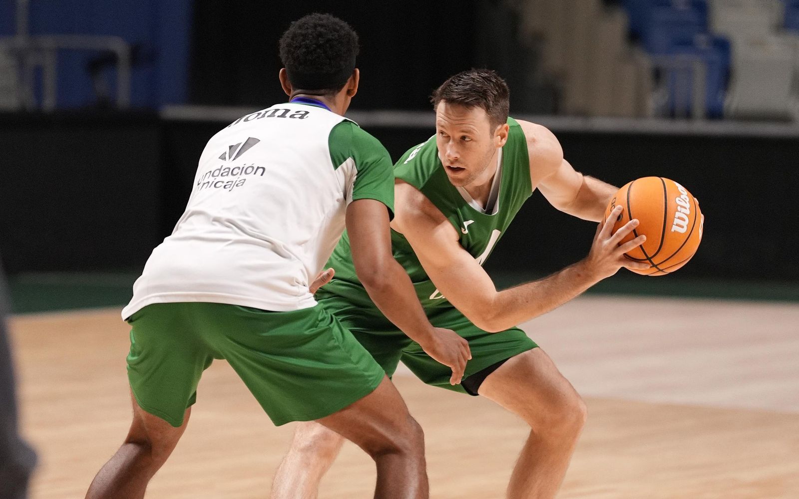 El equipo se ejercitaba este viernes.