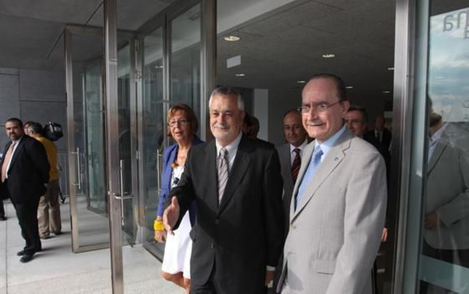 Septiembre de 2009: Griñán con el alcalde de Málaga, Francisco de la Torre. / M. Fernández