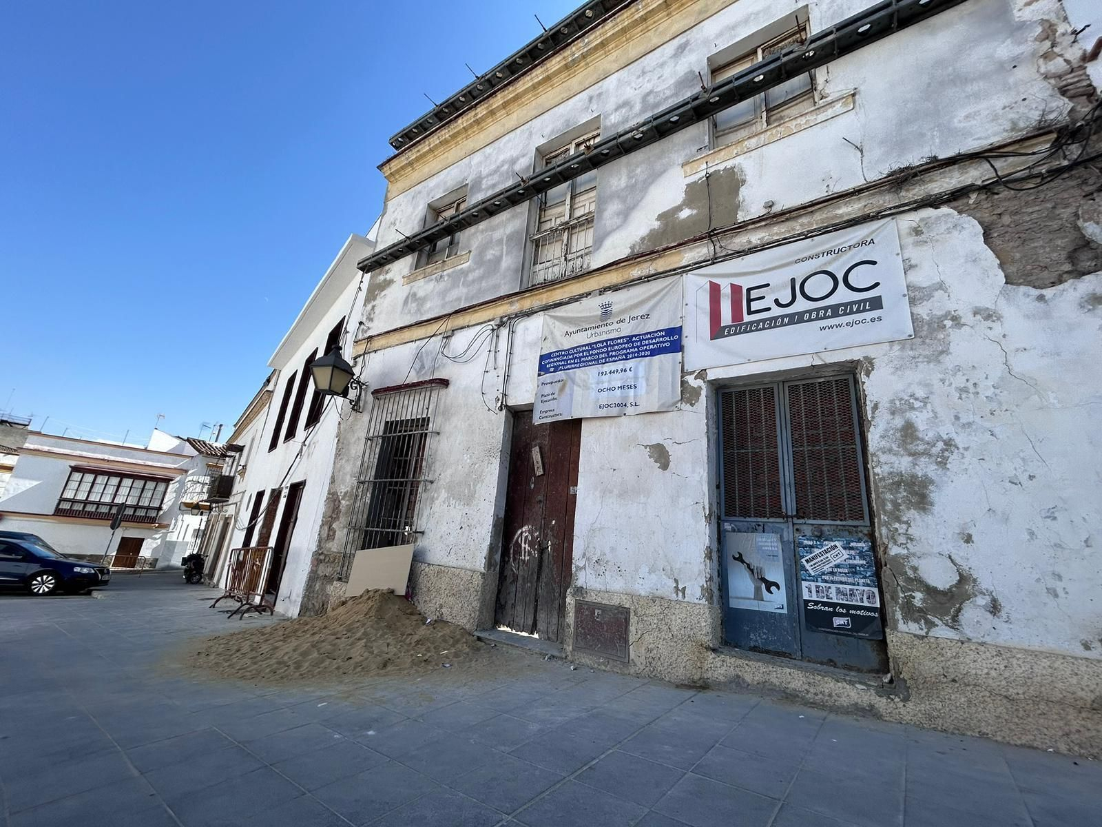 Edificio en obras del centro cultural 'Lola Flores'